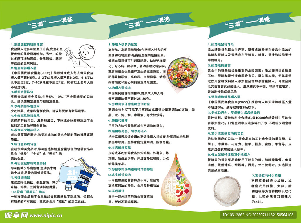 食品安全知识宣传页