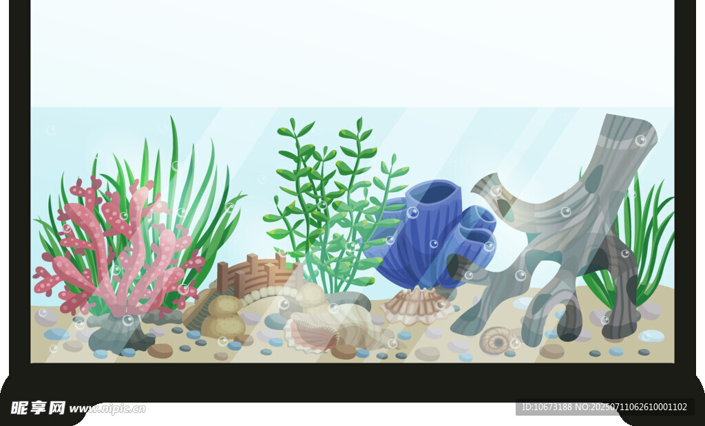迷你海底景观水族箱