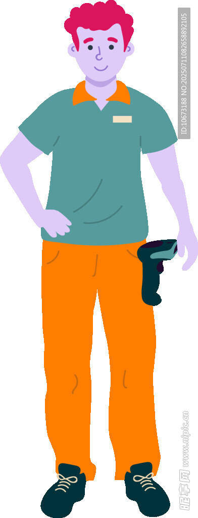 穿制服的工作人员形象