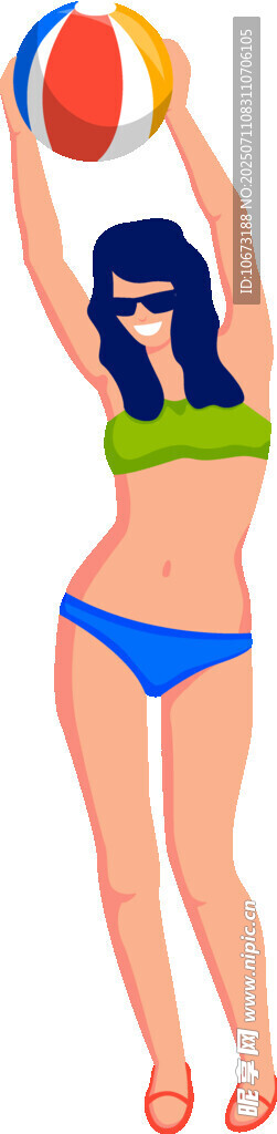 沙滩排球女孩