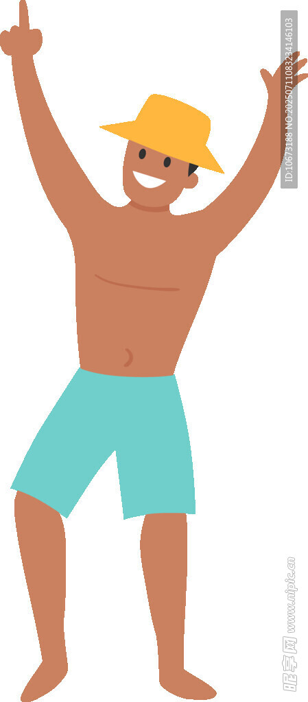 欢乐男子畅享夏日时光