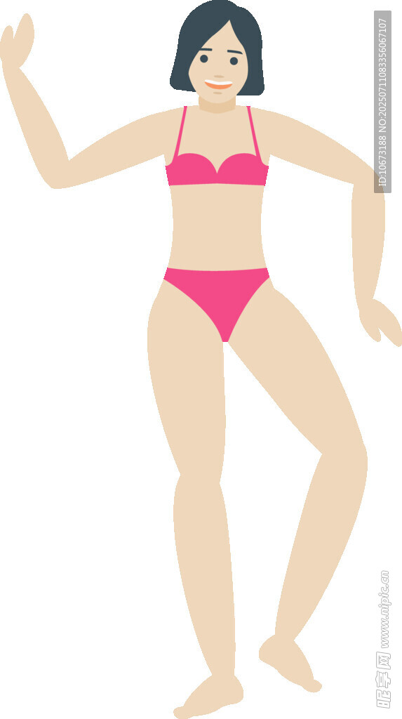 穿比基尼跳舞的女性
