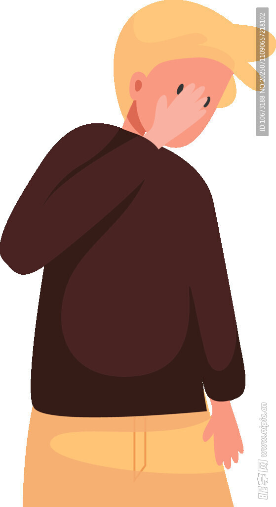 穿卫衣的金发男孩