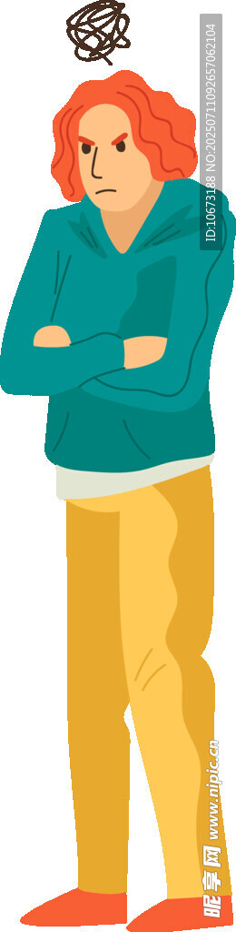 思考的男女