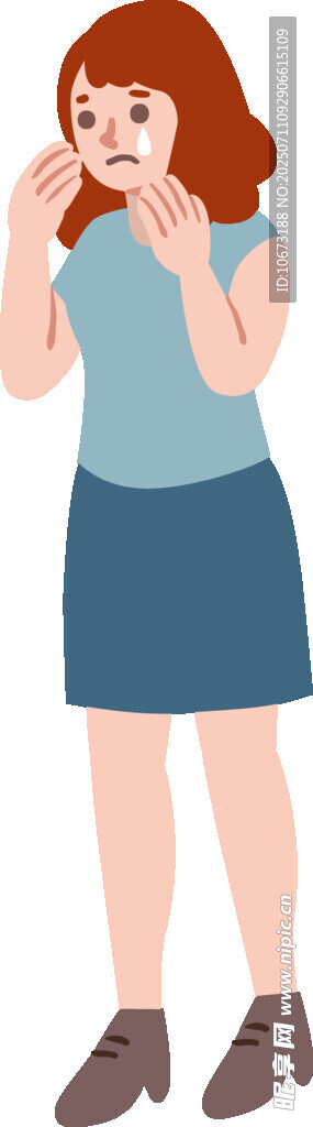 捂嘴咳嗽的女士