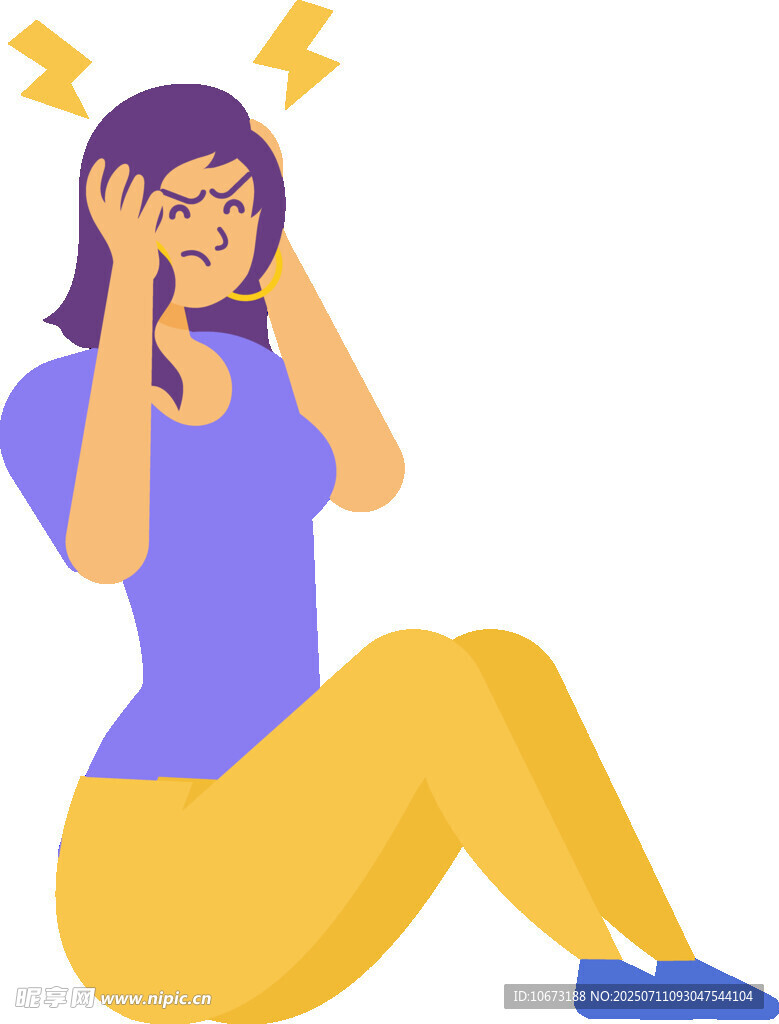 焦虑的女性