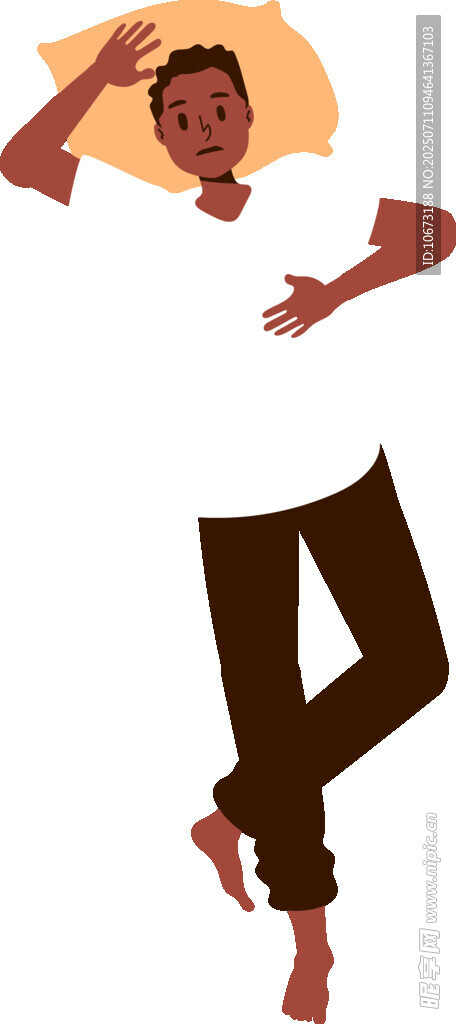 躺卧放松的男子