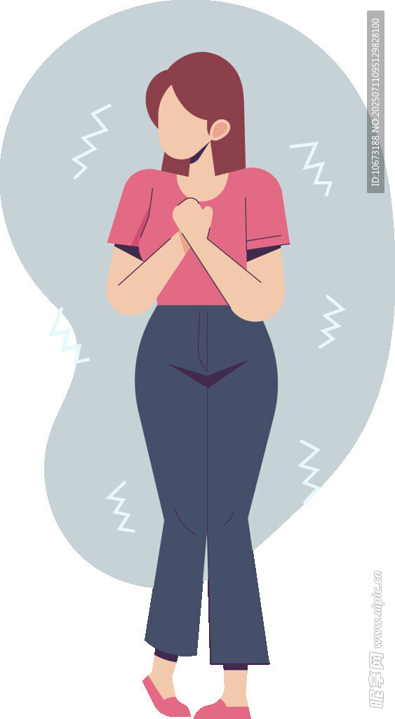 祈祷的女性