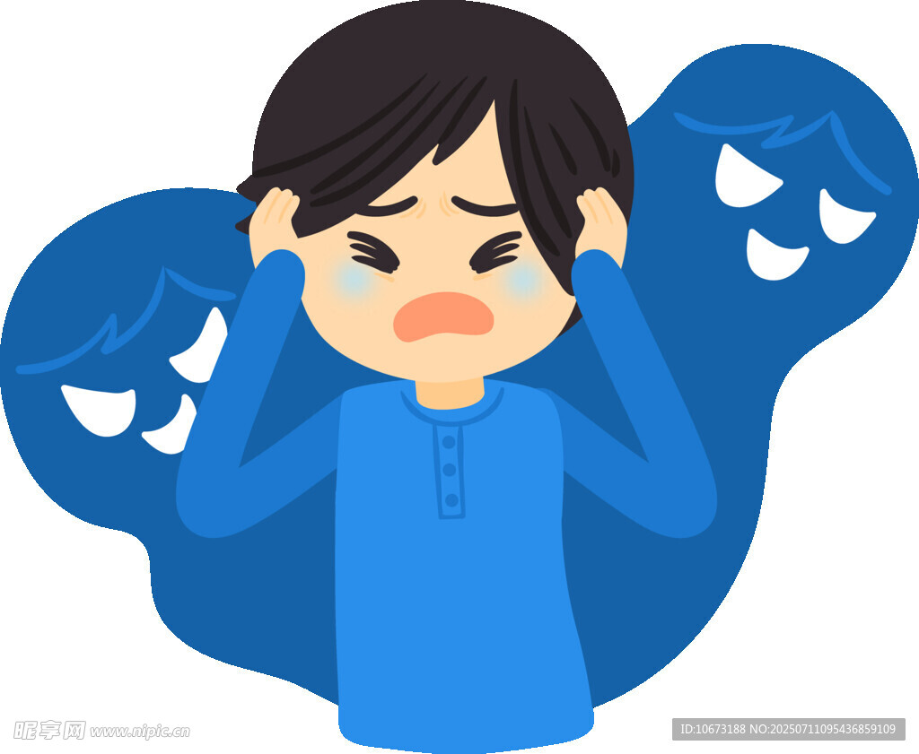 男孩被幽灵困扰显苦恼