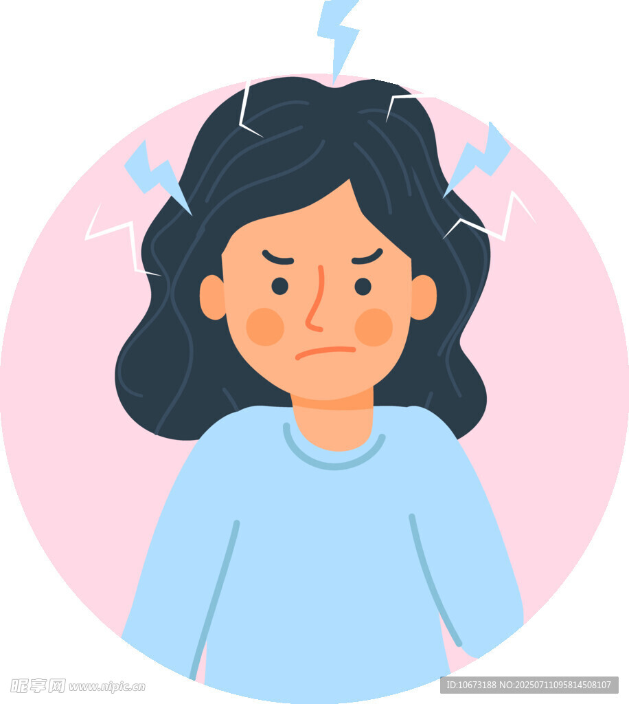 苦恼的女性
