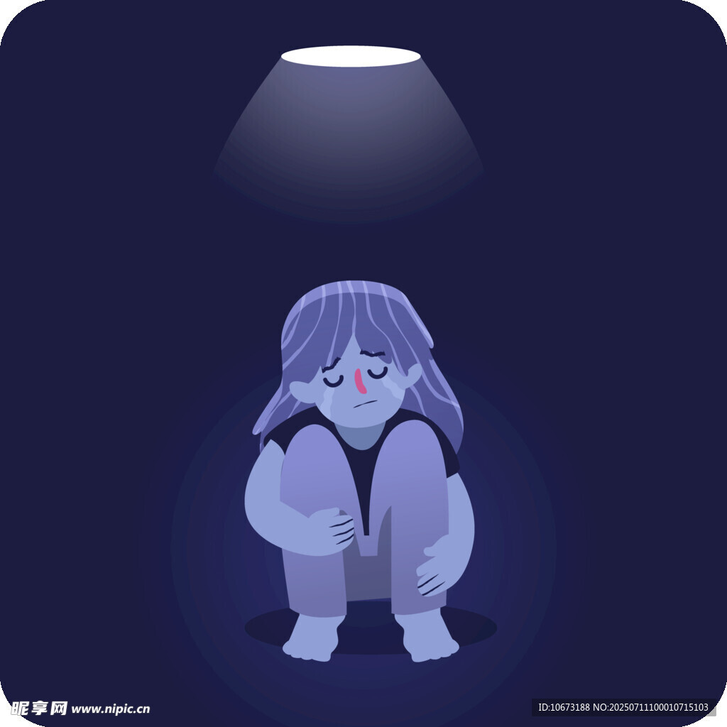 孤独女孩于聚光灯下