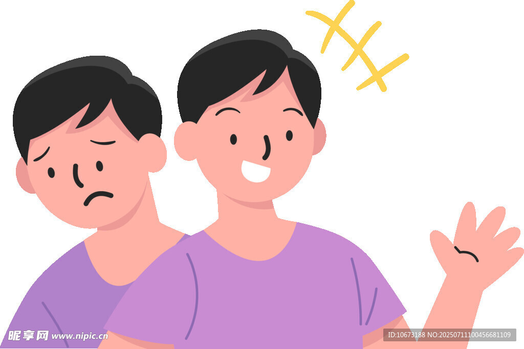 一人两态展现复杂情绪