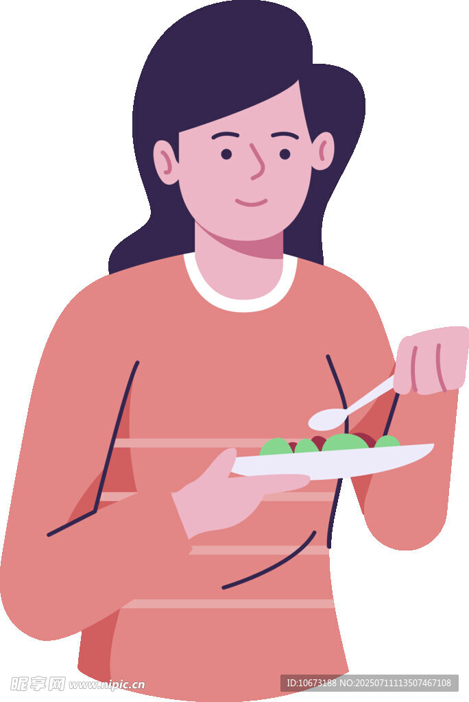 女子优雅用餐瞬间