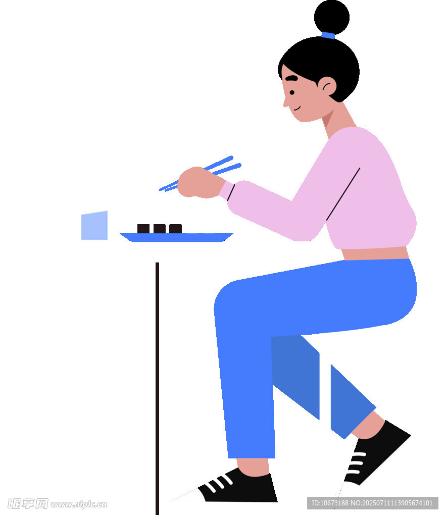 女子专注桌边制作手工艺品
