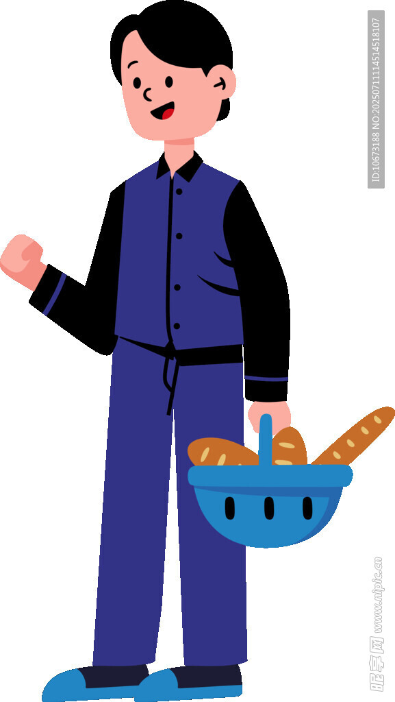 男子提篮购物