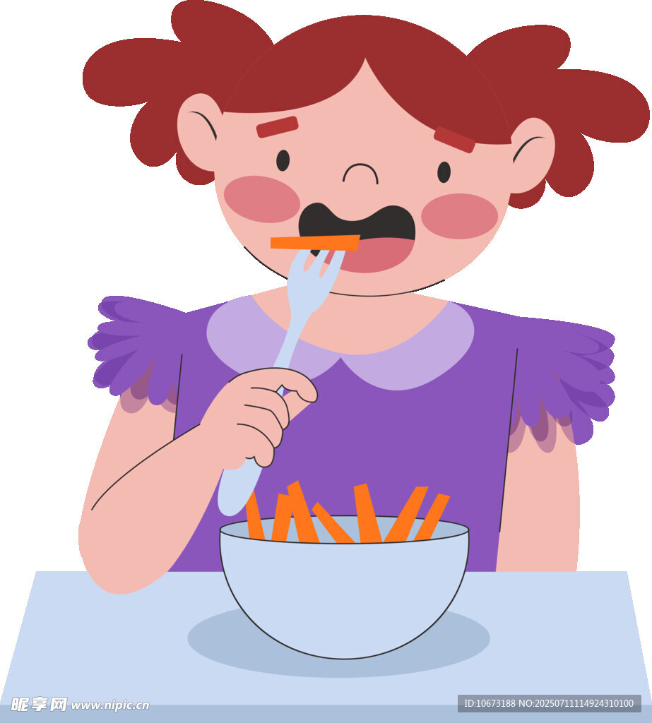 女孩吃超辣食物表情痛苦