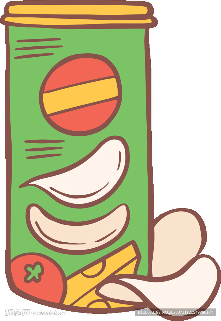 罐装食品插画