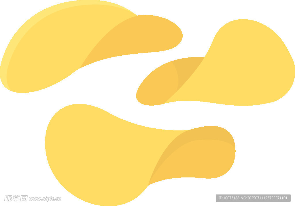 美味薯片插画