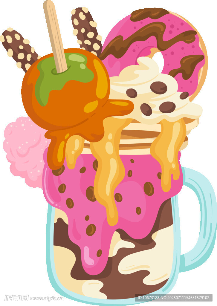 缤纷多彩的创意甜品杯