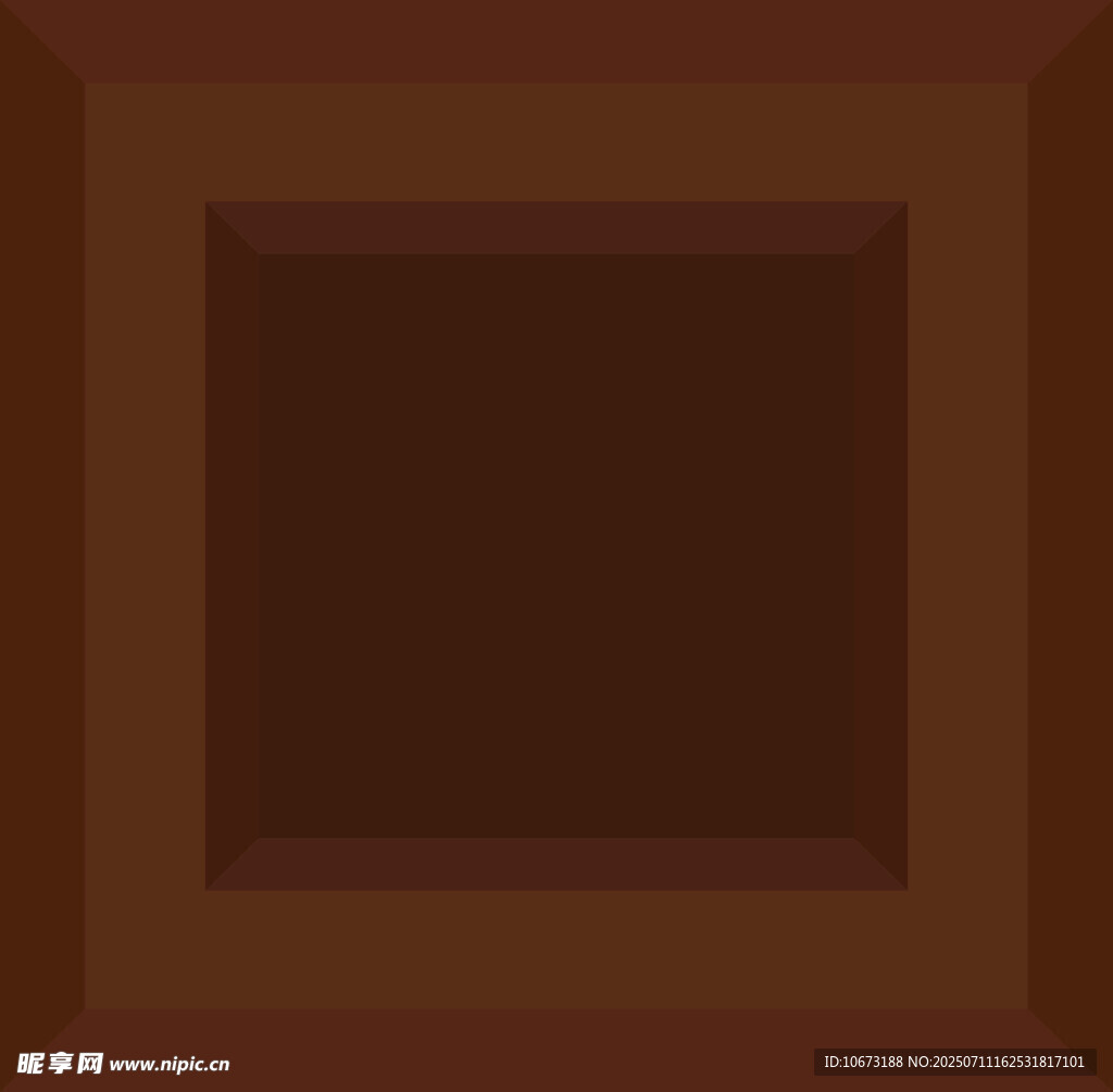 棕色立体方形背景图案