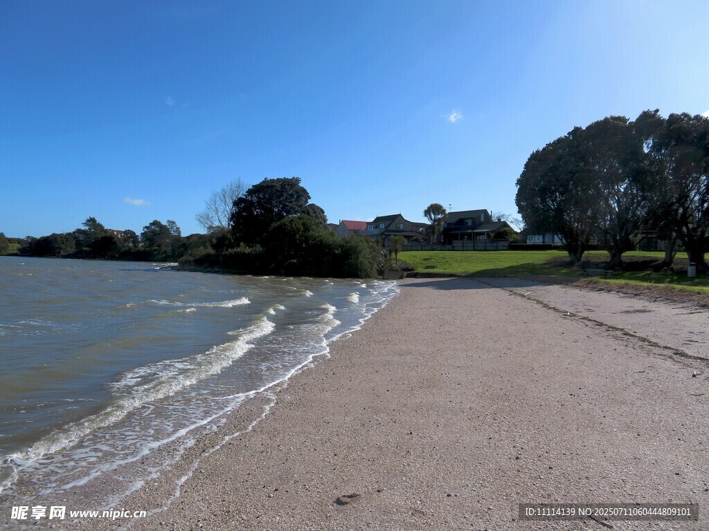 奥克兰海滩风景