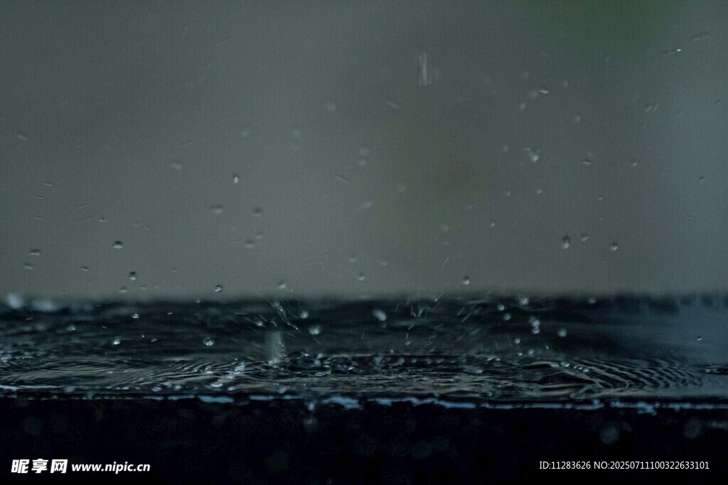 车窗上的雨滴