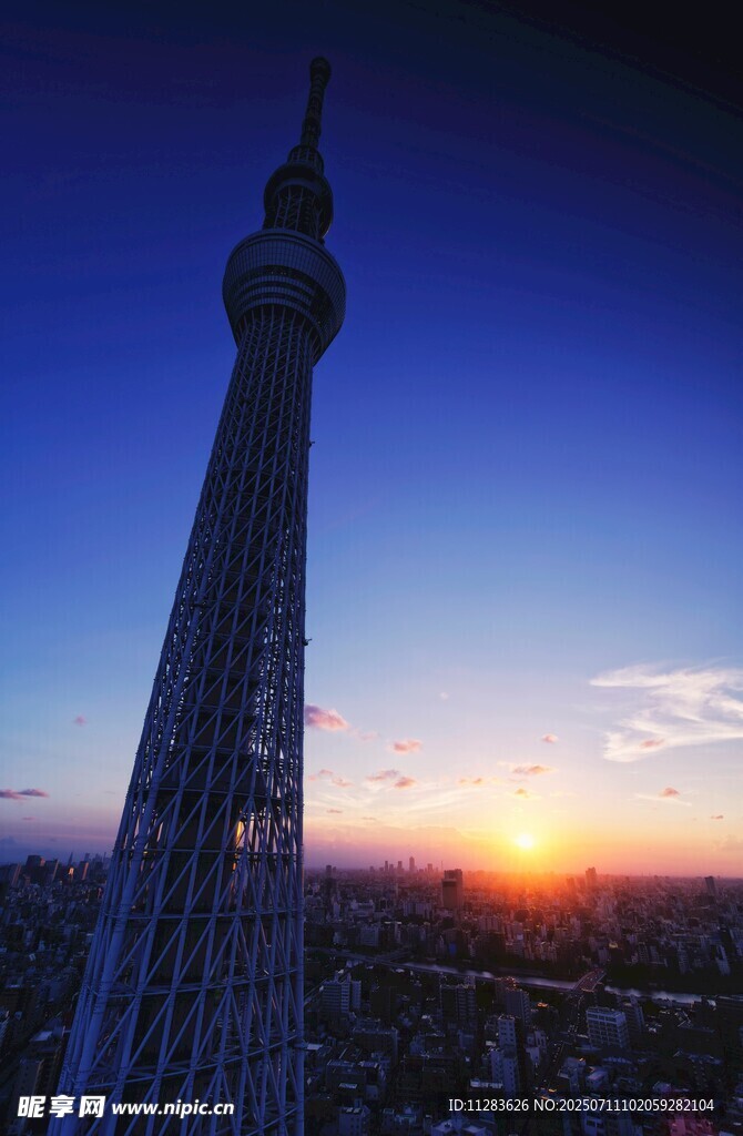 东京塔日落美景