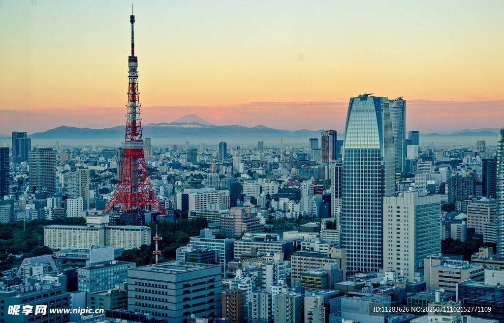 东京城市天际线壮观景象