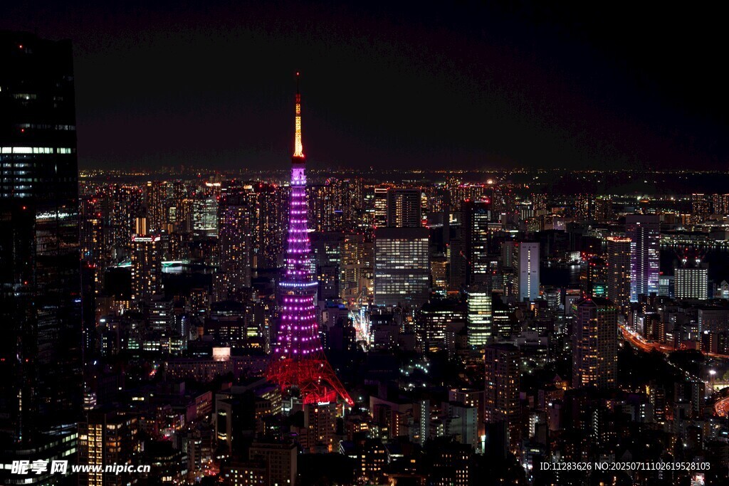 东京塔夜景璀璨夺目