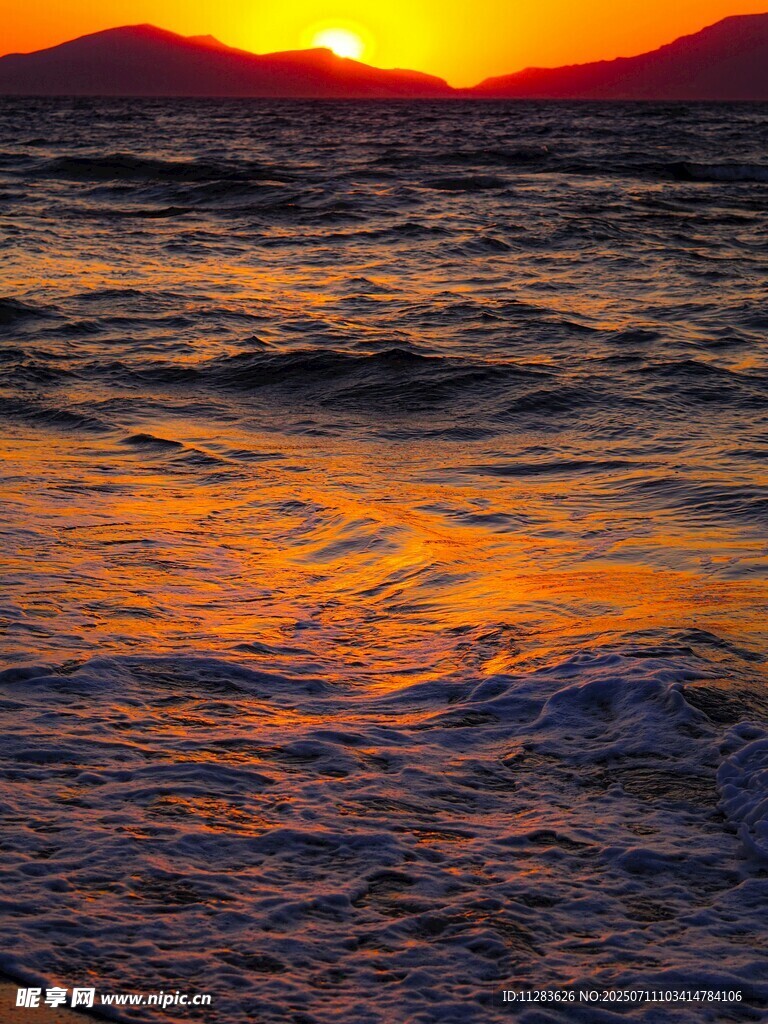 海边壮丽日落美景
