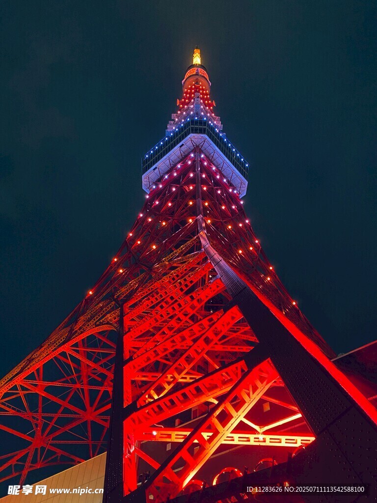 东京塔夜景璀璨灯光秀