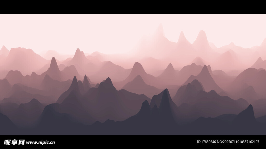 梦幻山峦景观