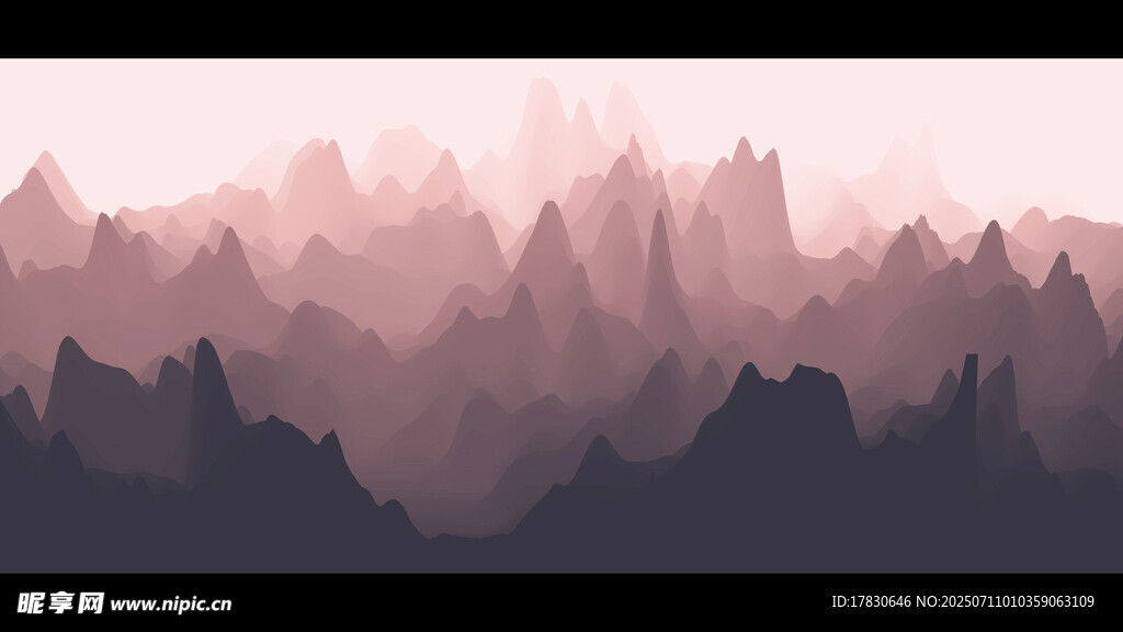 梦幻山峦景观