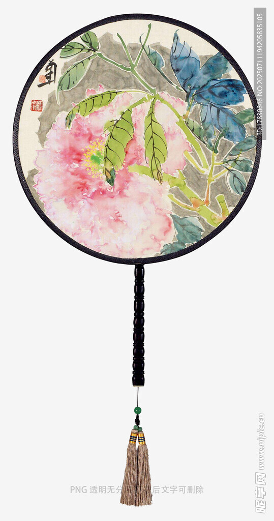 古典花鸟团扇