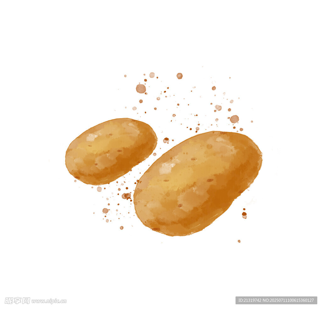 土豆手绘插画