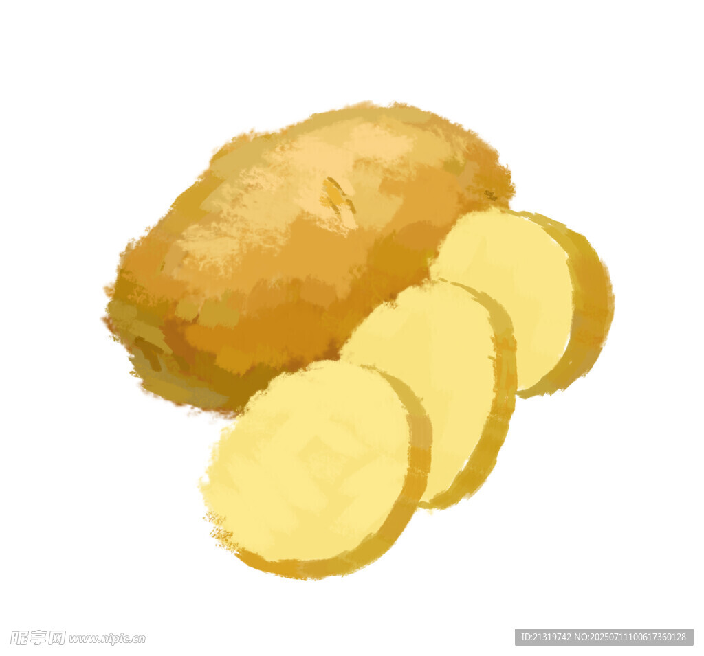 手绘土豆