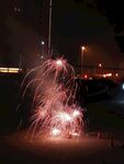 夜空中绚烂的烟花绽放
