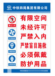 有限空间警示牌
