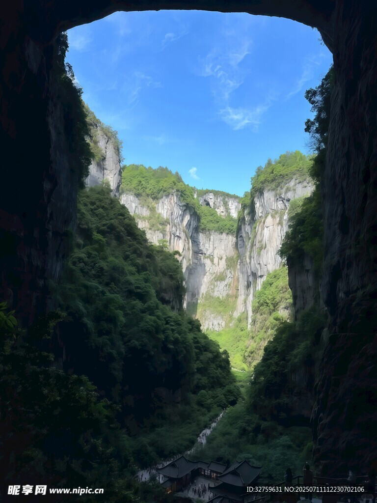 山间峡谷美景