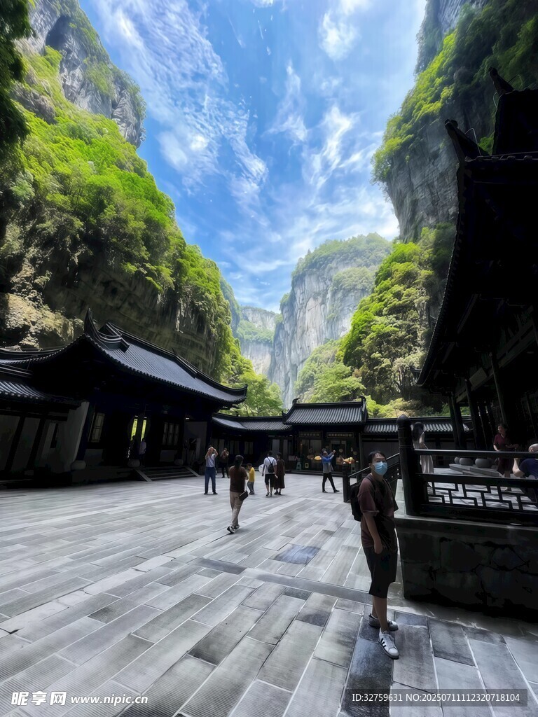 山间古建步道