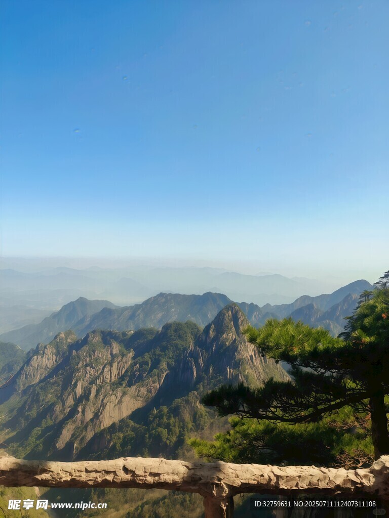壮美山景远眺