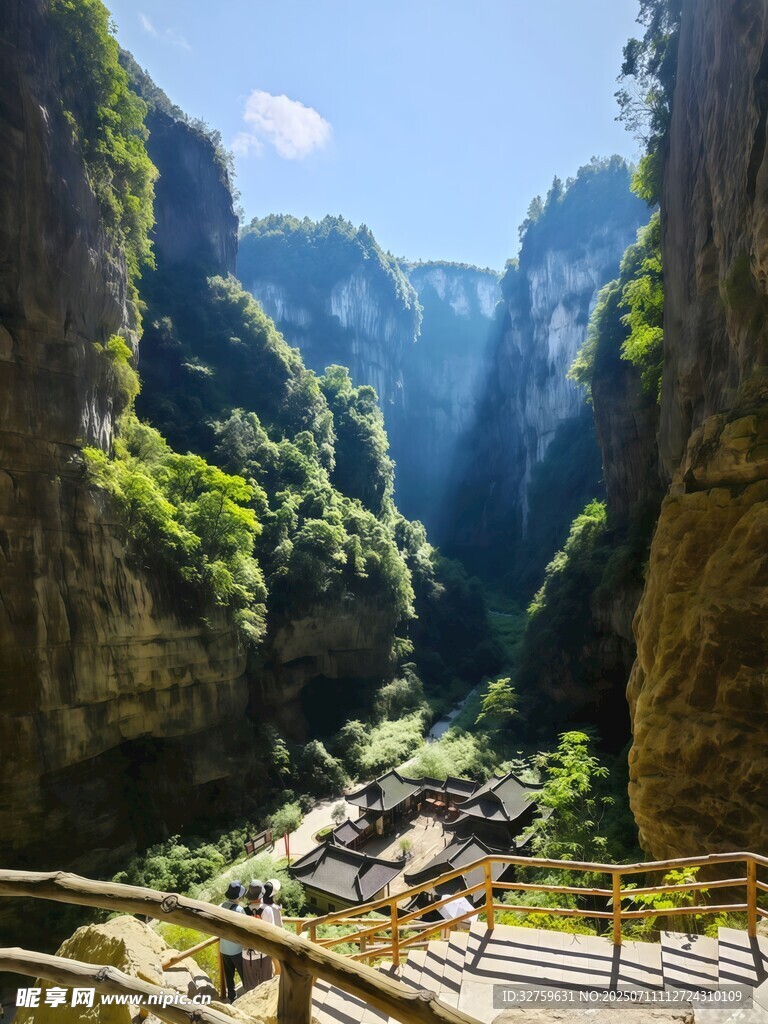 壮丽峡谷景观