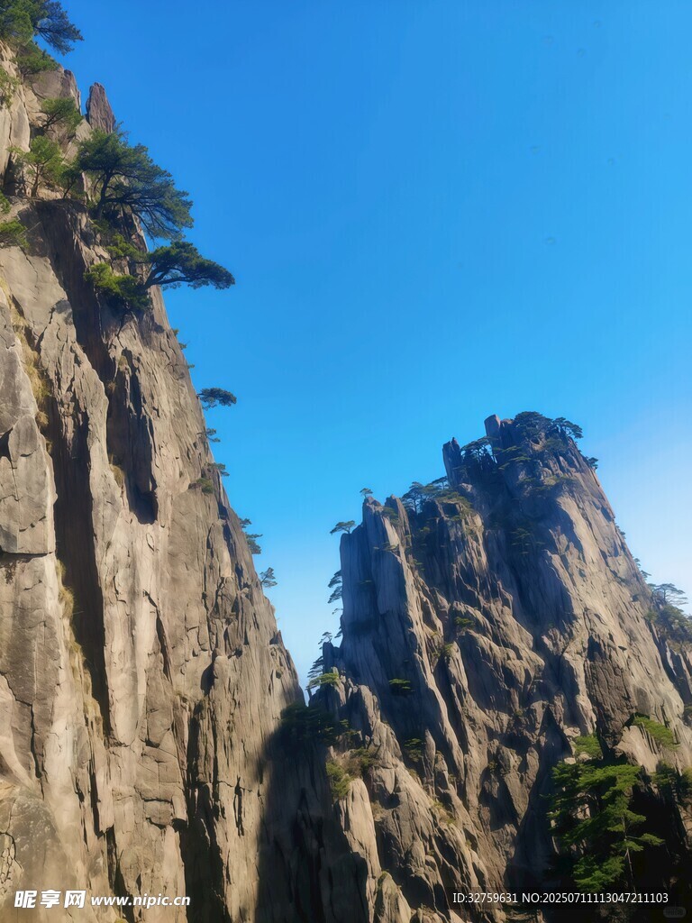巍峨黄山奇峰