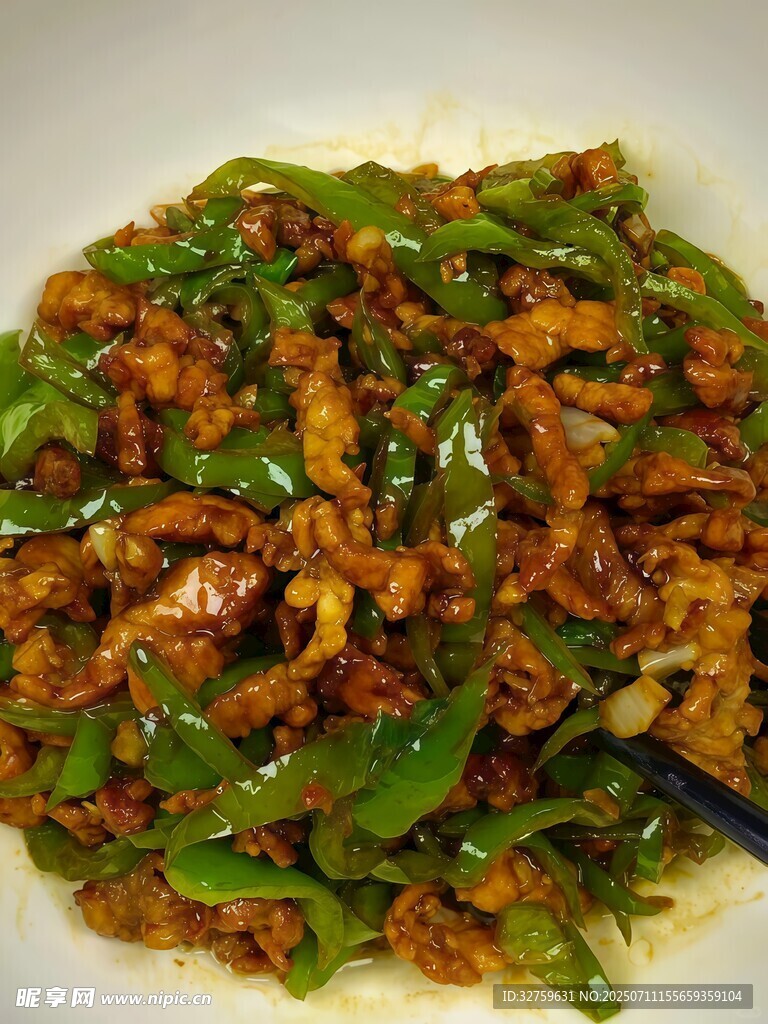 青椒炒肉末