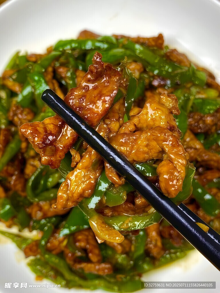 青椒炒肉片