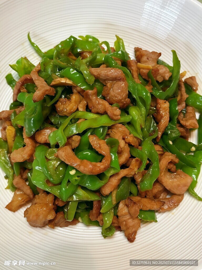青椒炒肉丝