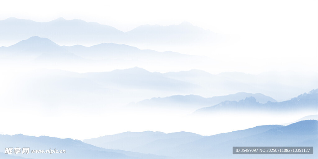 云雾山峦背景