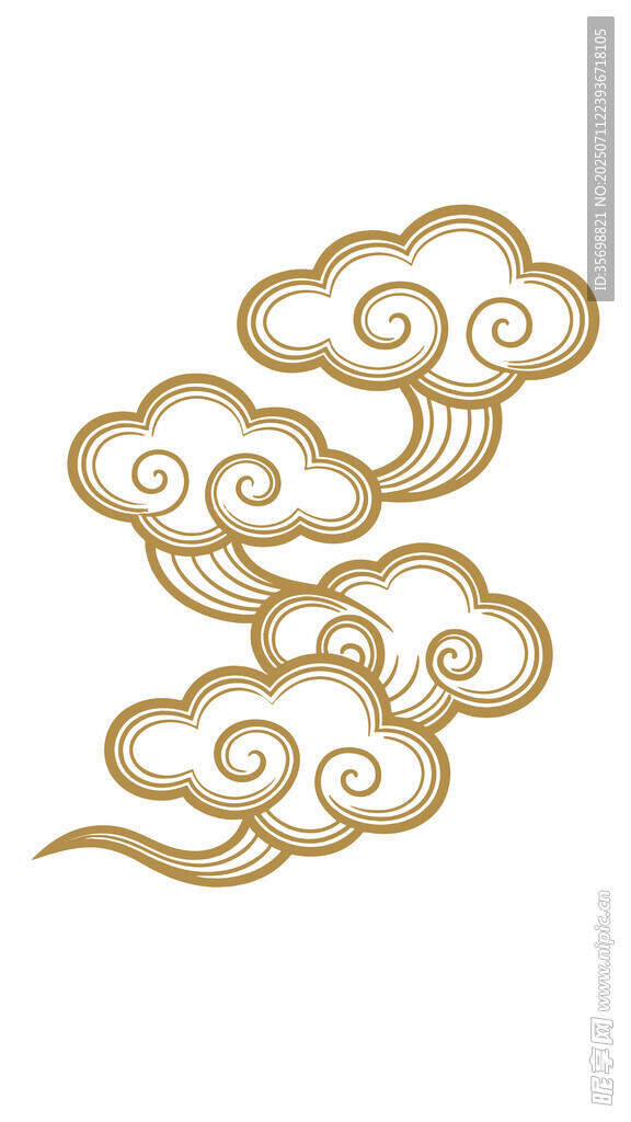 金色祥云图案