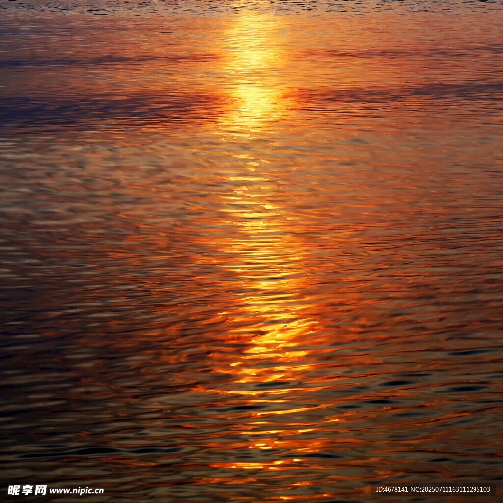 海上落日余晖美景