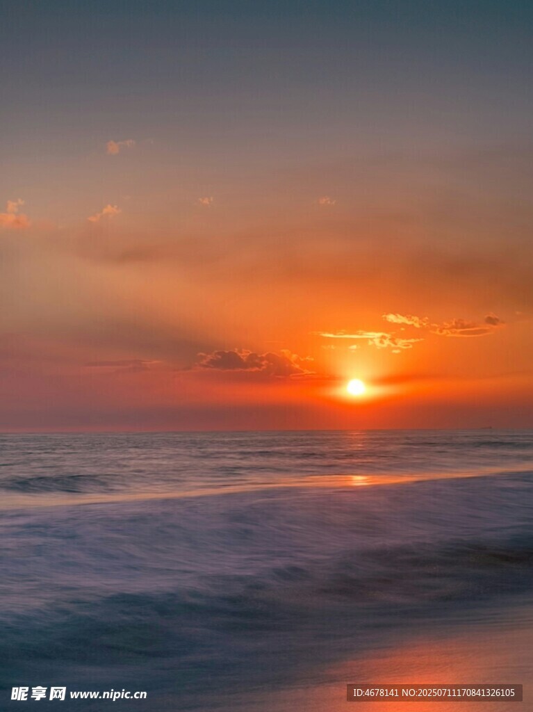 海边绝美日落景象
